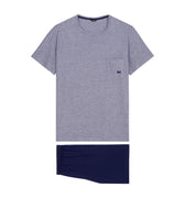 402207 Cotton Comfort S/SLV Pajama - 00RA Navy